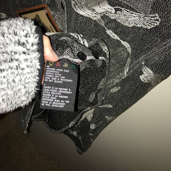 Unique loose knit Harley Davidson button down - Picture 5 of 5